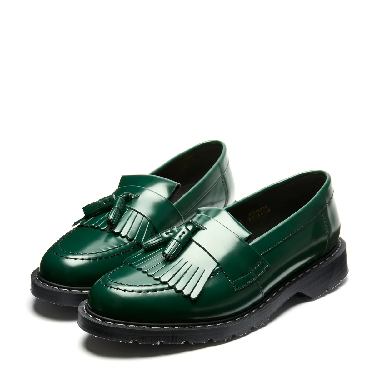 Green Vegan Hi-Shine Tassel Loafer - Image 4