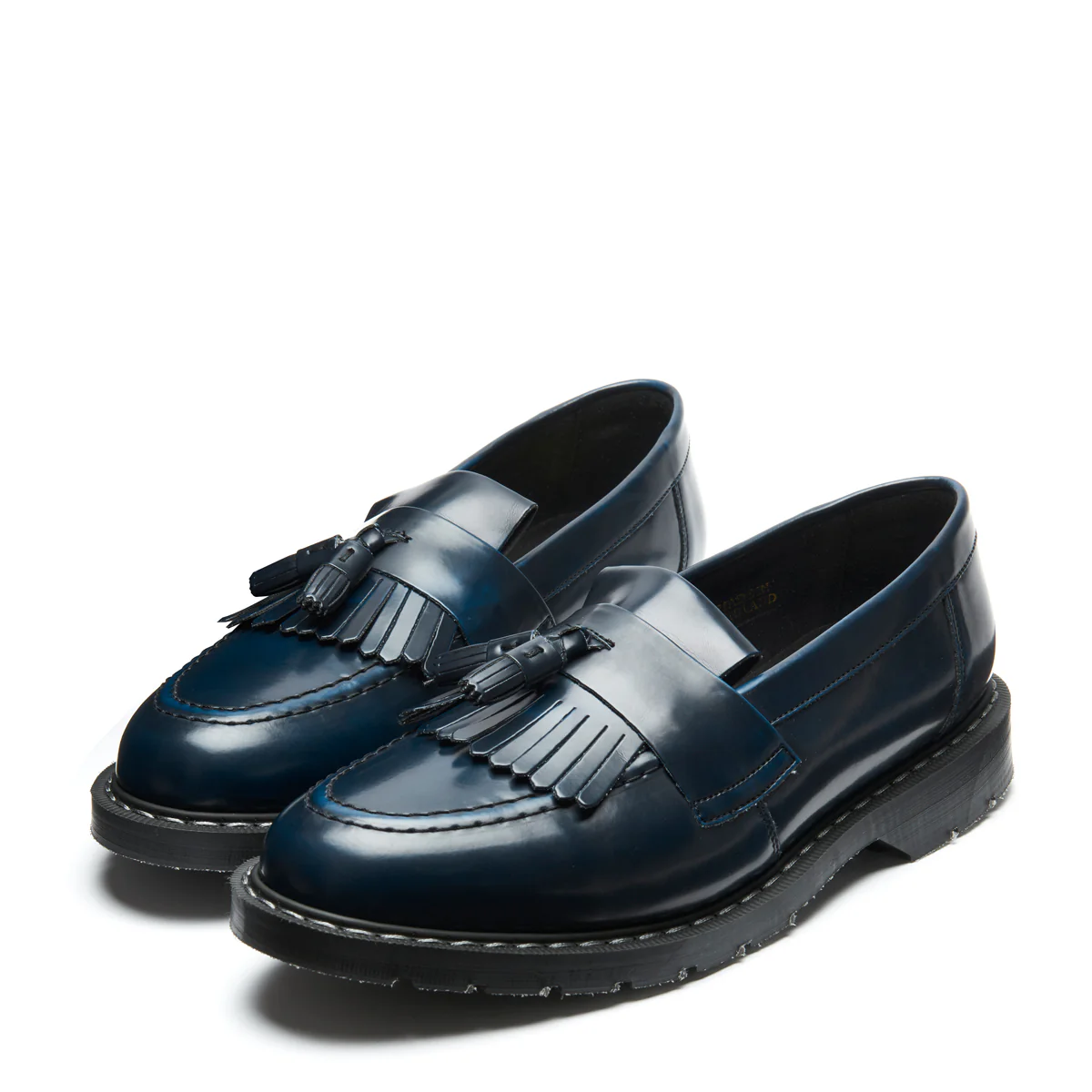 Navy Rub-Off Vegan Tassel Loafer - Image 4