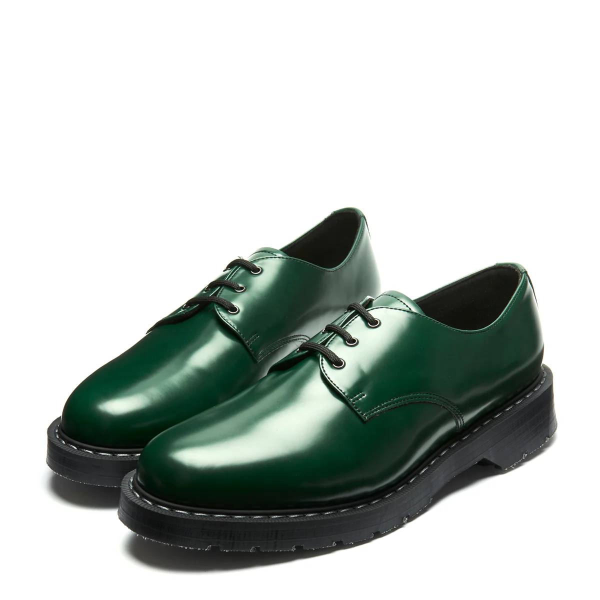 Green Vegan Hi-Shine Gibson Shoe - Image 4